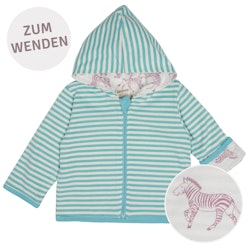Wendejacke Kapuze Ringel dunkelblau