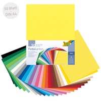 Recycelter Fotokarton bunt DIN A4 50 Blatt