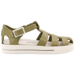 Khaki Badesandalen Römersandalen aus SEBS Gummi