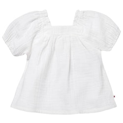 Leichte Musselin Bluse weiß