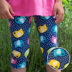Leggings 3/4 Streifen navy