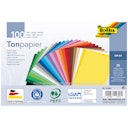 Vorschaubild Tonpapier bunt DIN A5 100 Blatt recycelt