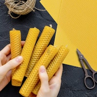 Bienenwabenplatten für DIY Kerzen - 1 Stück