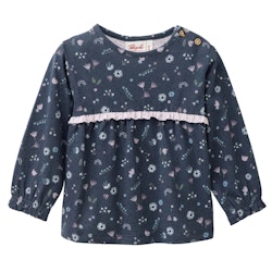 Langarmshirt Gänseblümchen indigoblau