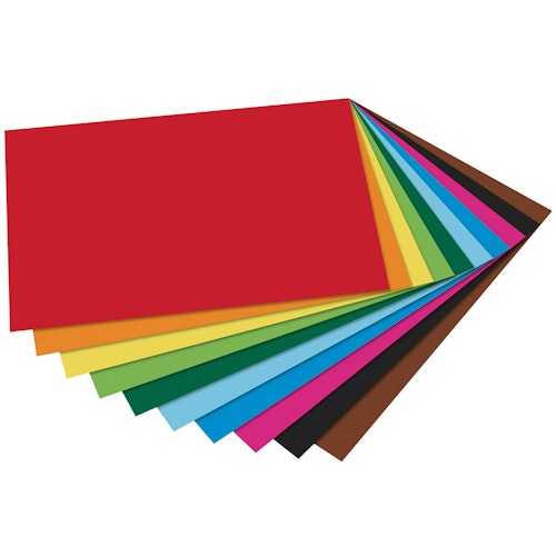 Tonpapier bunt DIN A4 Block 20 Blatt recycelt