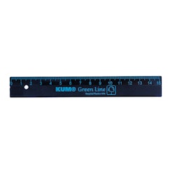 Lineal 15 cm – Green Line recyceltem Plastik blau