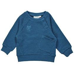 Leichter Sweat-Pullover ozeanblau