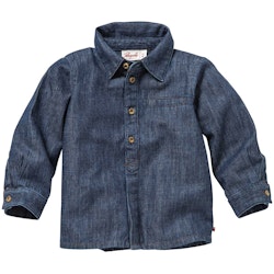 Leichtes Denimhemd dunkelblau