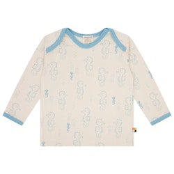 Leichtes Shirt langarm Seepferdchen altrosa