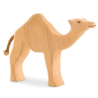 Dromedar Holzfigur Eschenholz 12,5 cm hoch
