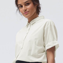 Leichte Damen Bluse kurzarm weiß