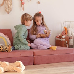 Funzy Spielsofa 4-teilig Altrosa