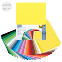 Tonpapier bunt DIN A4 100 Blatt recycelt
