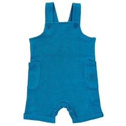 Leichte Sommer-Sweat Latzhose uni senf-gelb