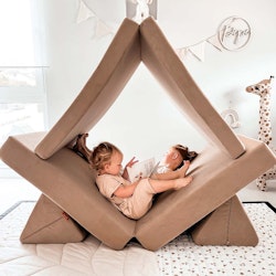 Funzy Spielsofa 4-teilig Dunkelbeige