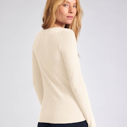 Taillierter Damen Rippstrickpullover anthrazit