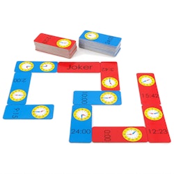 Spielerisch die Uhrzeit lernen mit Domino