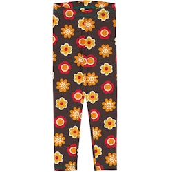 Sweat Leggings Blumen braun
