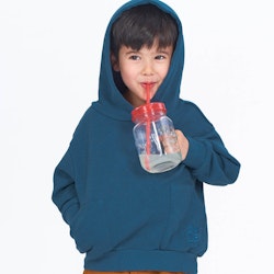 Leichter Sweat-Hoodie ozeanblau