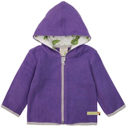 Kuschelige Jacke Baumwoll-Fleece currygelb