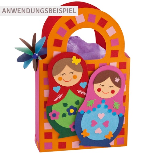 Tonpapier bunt DIN A4 Block 20 Blatt recycelt