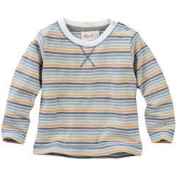 Leichtes Langarmshirt Ringel gelb-blau