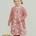 Vorschaubild Langarm Sweatkleid Blumen