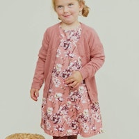 Langarm Sweatkleid Blumen