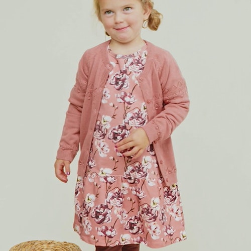 Langarm Sweatkleid Blumen
