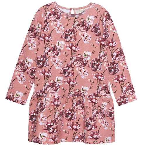 Langarm Sweatkleid Blumen