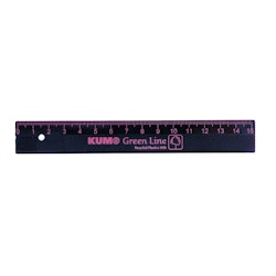 Lineal 15 cm – Green Line recyceltem Plastik pink