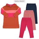 Vorschaubild Sweatkleid Kapuze Colour-Blocking
