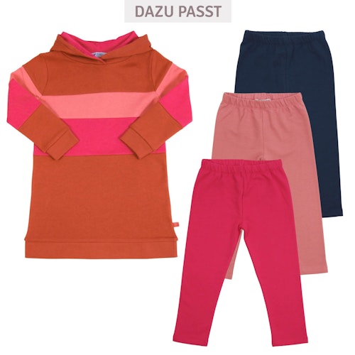 Sweatkleid Kapuze Colour-Blocking