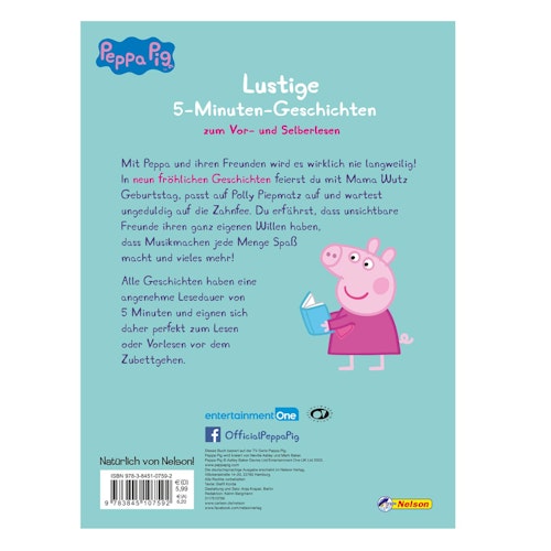 Kinderbuch Peppa Wutz 5 Minuten Geschichten ab 3 Jahren