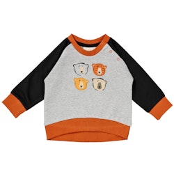 Baby Sweater Bären grau schwarz