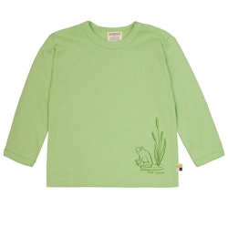 Weiches Langarmshirt Rippe hellgrün