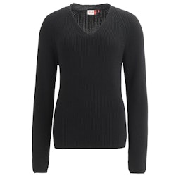 Weicher Damen Strickpullover V-Ausschnitt hellblau