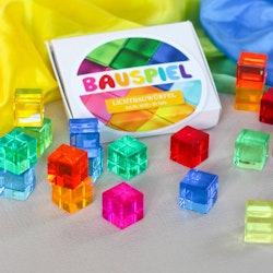 20 Lichtbauwürfel 2,5 cm zum Bauen und Spielen
