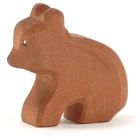 Kleiner Bär Holztier sitzend 6cm hoch