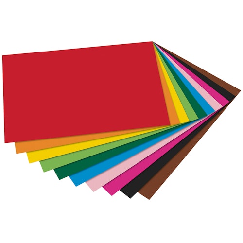 Recycelter Fotokarton bunt 22x33 cm 10 Blatt