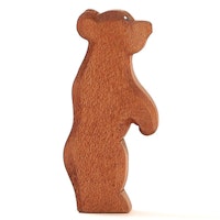 Kleiner Bär Holztier stehend 9,5 cm hoch