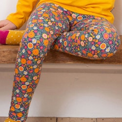 Leggings Blumenwiese navy