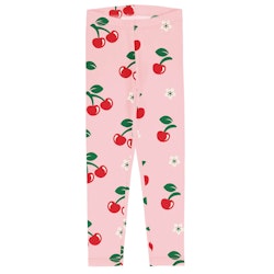 Jersey Leggings Kirschen rosa