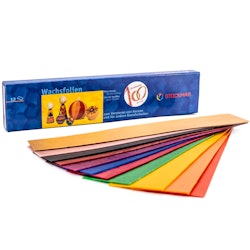 Wachsfolie für Kerzen, 12 Farben